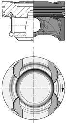 Piston KOLBENSCHMIDT 40856600