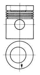 Piston KOLBENSCHMIDT 93882640