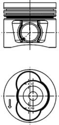 Piston KOLBENSCHMIDT 40715600