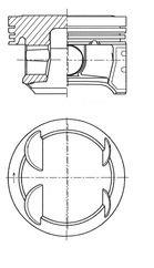 Piston KOLBENSCHMIDT 41006620