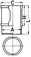 Cylinder Liner KOLBENSCHMIDT 88592110