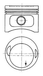 Piston KOLBENSCHMIDT 93968620