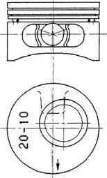 Piston KOLBENSCHMIDT 90245610