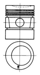 Piston KOLBENSCHMIDT 90278630