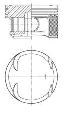 Piston KOLBENSCHMIDT 41724620