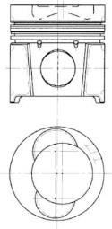 Piston KOLBENSCHMIDT 99683610