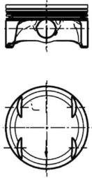 Piston KOLBENSCHMIDT 40348600