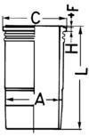 Cylinder Liner KOLBENSCHMIDT 89877110