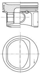 Piston KOLBENSCHMIDT 41754610