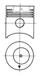 Piston KOLBENSCHMIDT 91753600