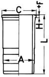 Cylinder Liner KOLBENSCHMIDT 89563110