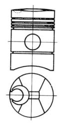 Piston KOLBENSCHMIDT 91254600