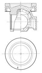 Piston KOLBENSCHMIDT 41981600