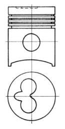 Piston KOLBENSCHMIDT 91007600