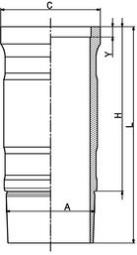 Cylinder Liner KOLBENSCHMIDT 89901110