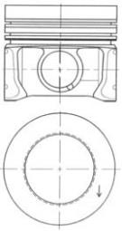 Piston KOLBENSCHMIDT 41095610