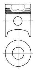 Piston KOLBENSCHMIDT 93209600