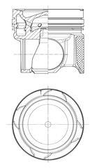 Piston KOLBENSCHMIDT 41297600