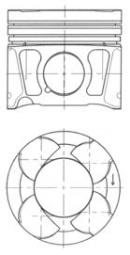 Piston KOLBENSCHMIDT 41070620