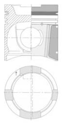 Piston KOLBENSCHMIDT 40207600