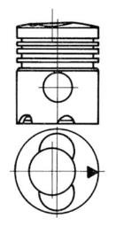 Piston KOLBENSCHMIDT 91395700