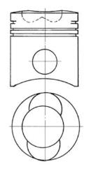 Piston KOLBENSCHMIDT 91043700