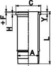 Cylinder Liner KOLBENSCHMIDT 89084110