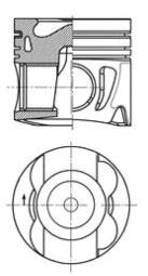 Piston KOLBENSCHMIDT 41712610