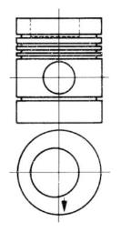 Piston KOLBENSCHMIDT 90274800