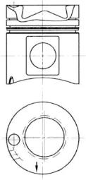 Piston KOLBENSCHMIDT 93171600