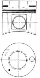 Piston KOLBENSCHMIDT 90220602