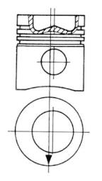 Piston KOLBENSCHMIDT 93445700