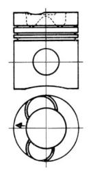 Piston KOLBENSCHMIDT 90733700