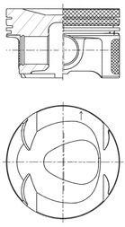 Piston KOLBENSCHMIDT 41727620