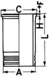 Cylinder Liner KOLBENSCHMIDT 89903110