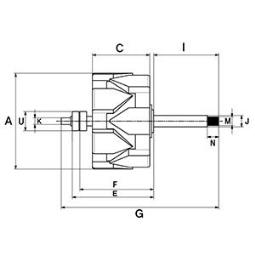 Rotor, alternator HC-Cargo F032135997
