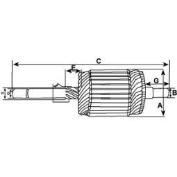 Armature, starter HC-Cargo F032139593