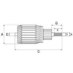 Armature, starter HC-Cargo F032139701