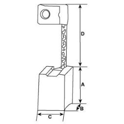 Carbon Brush, alternator HC-Cargo F032141229