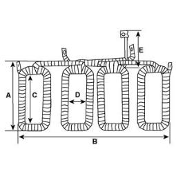 Field Winding, starter HC-Cargo F032230841