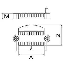 Rectifier, alternator HC-Cargo F032230988