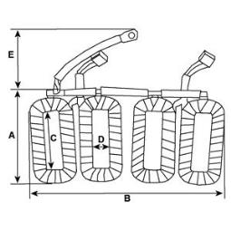 Field Winding, starter HC-Cargo F032231085