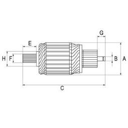 Armature, starter HC-Cargo F032233886
