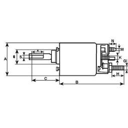 Solenoid Switch, starter HC-Cargo F032234129