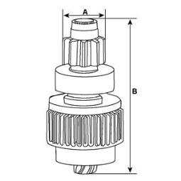 Freewheel Gear, starter HC-Cargo F032236607