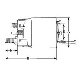 Solenoid Switch, starter HC-Cargo F032239075