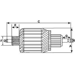 Armature, starter HC-Cargo F032239101