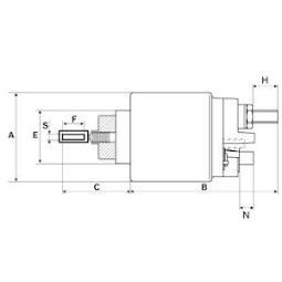 Solenoid Switch, starter HC-Cargo F032239776