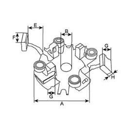 Holder, carbon brushes HC-Cargo F032239781