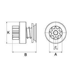 Freewheel Gear, starter HC-Cargo F032333926